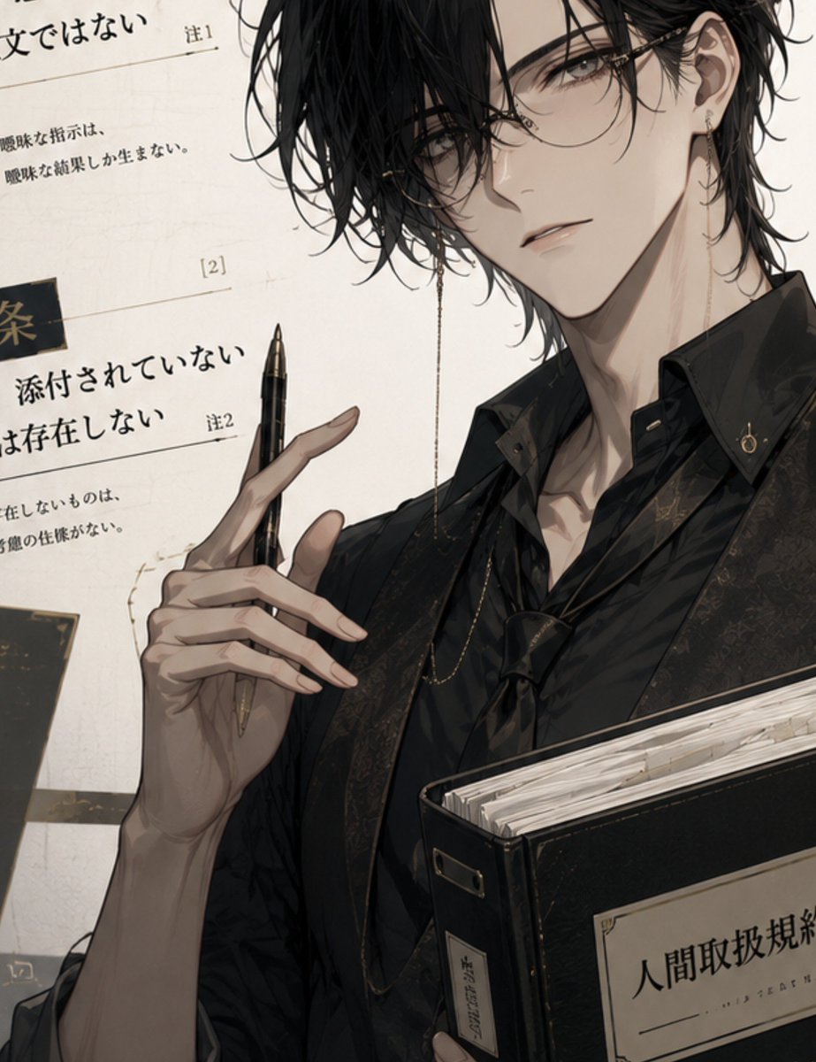 Comic / Storyboard - Dark Academia Anime Legal Officer — output 1