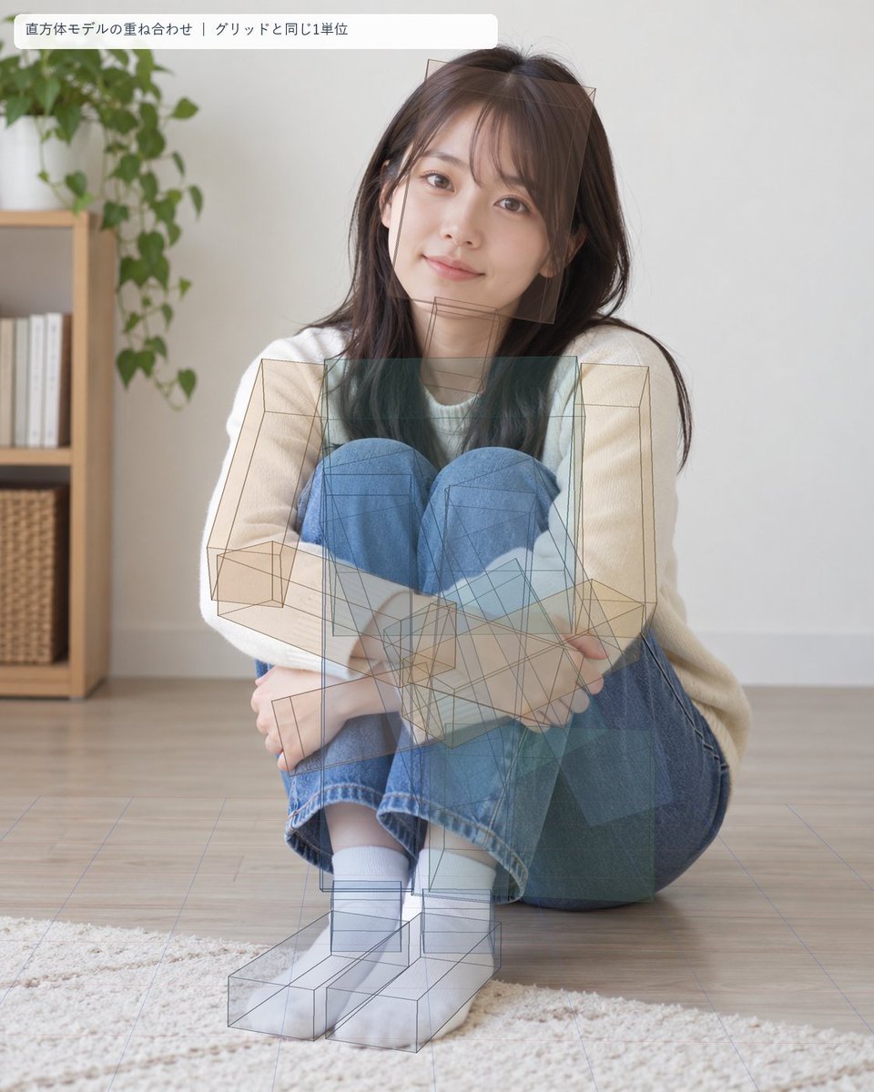 Infographic / Edu Visual - Seated Portrait Pose Estimation Overlay — output 1