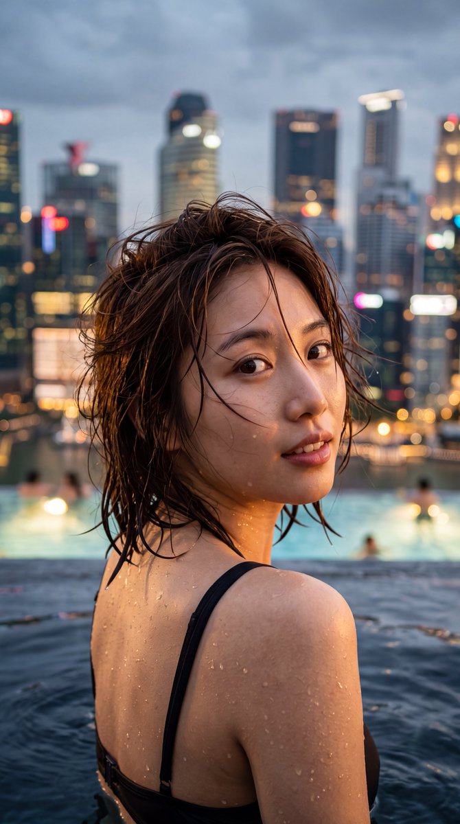 Profile / Avatar - Cinematic Urban Twilight Portrait — output 1