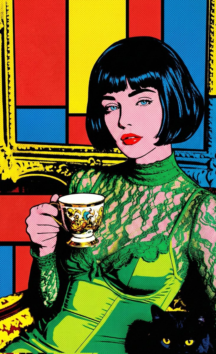 Pop Art Comic Book Illustration Prompt — output 1