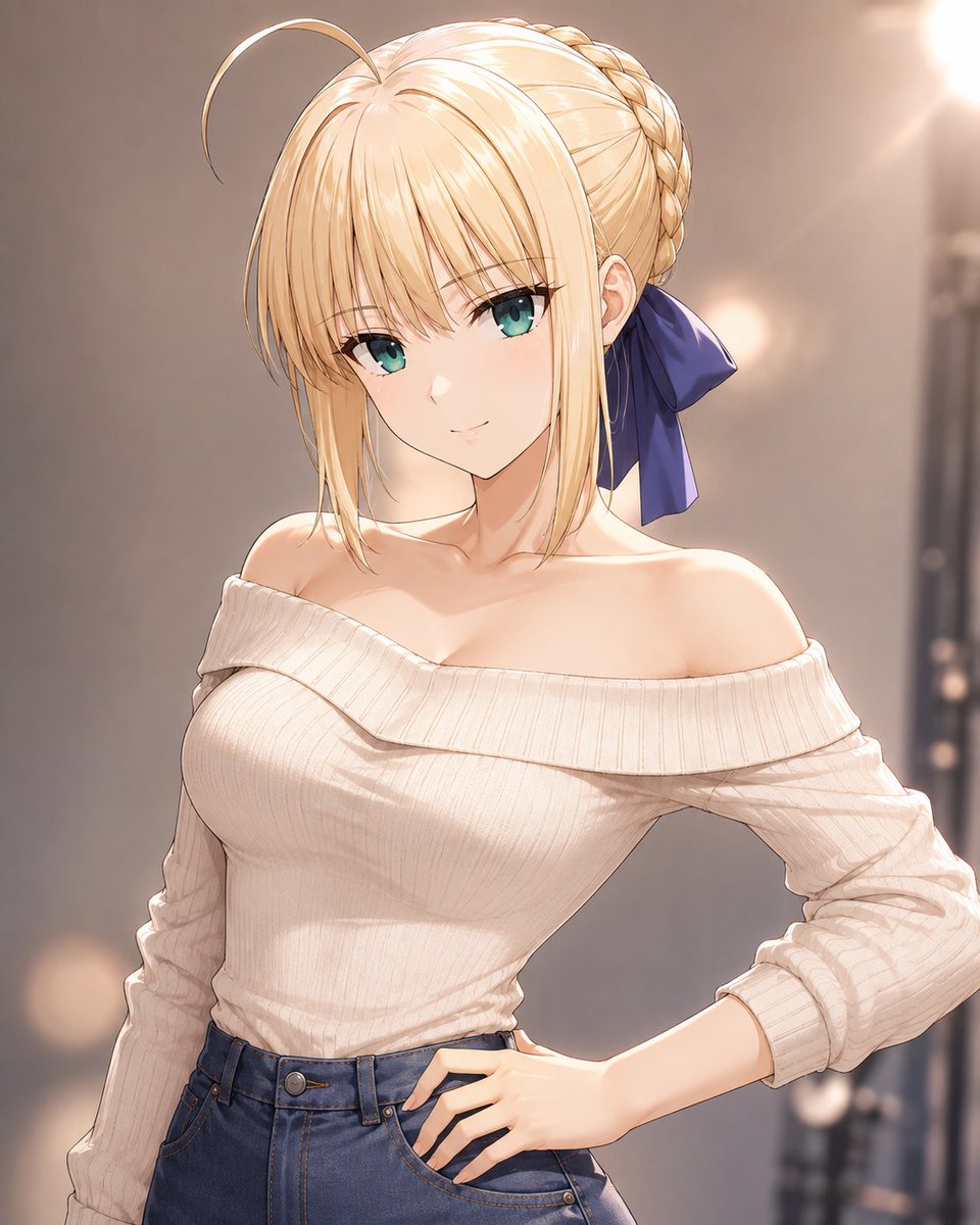 Profile / Avatar - Casual Artoria Anime Portrait — output 1