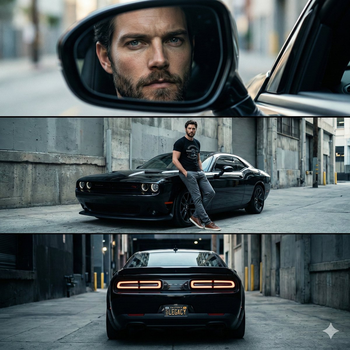 YouTube Thumbnail - Cinematic Automotive Triptych Portrait Prompt — output 1