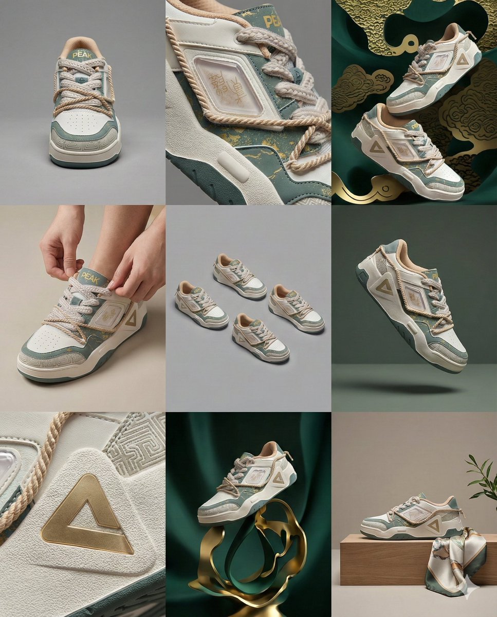 3x3 Visual Storyboard for Product Branding — output 1