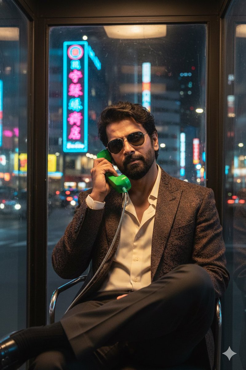 Neon City Phone Booth Portrait — output 1