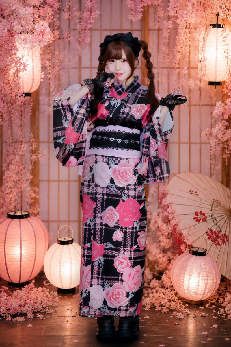 Profile / Avatar - Cherry Blossom Yukata Idol Portrait — output 1