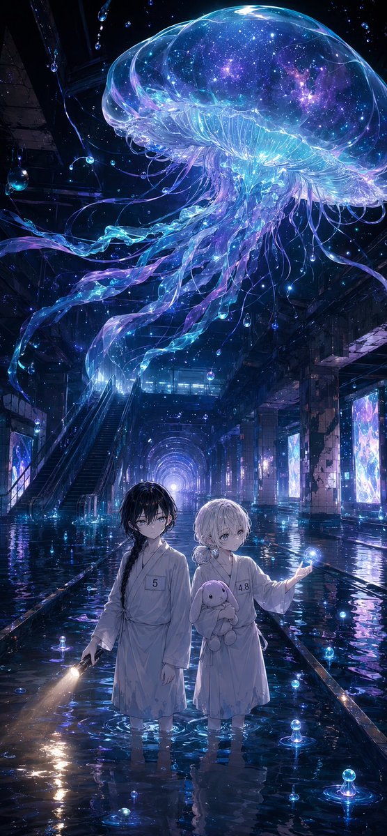 Comic / Storyboard - Cosmic Jellyfish Subway Children — output 1