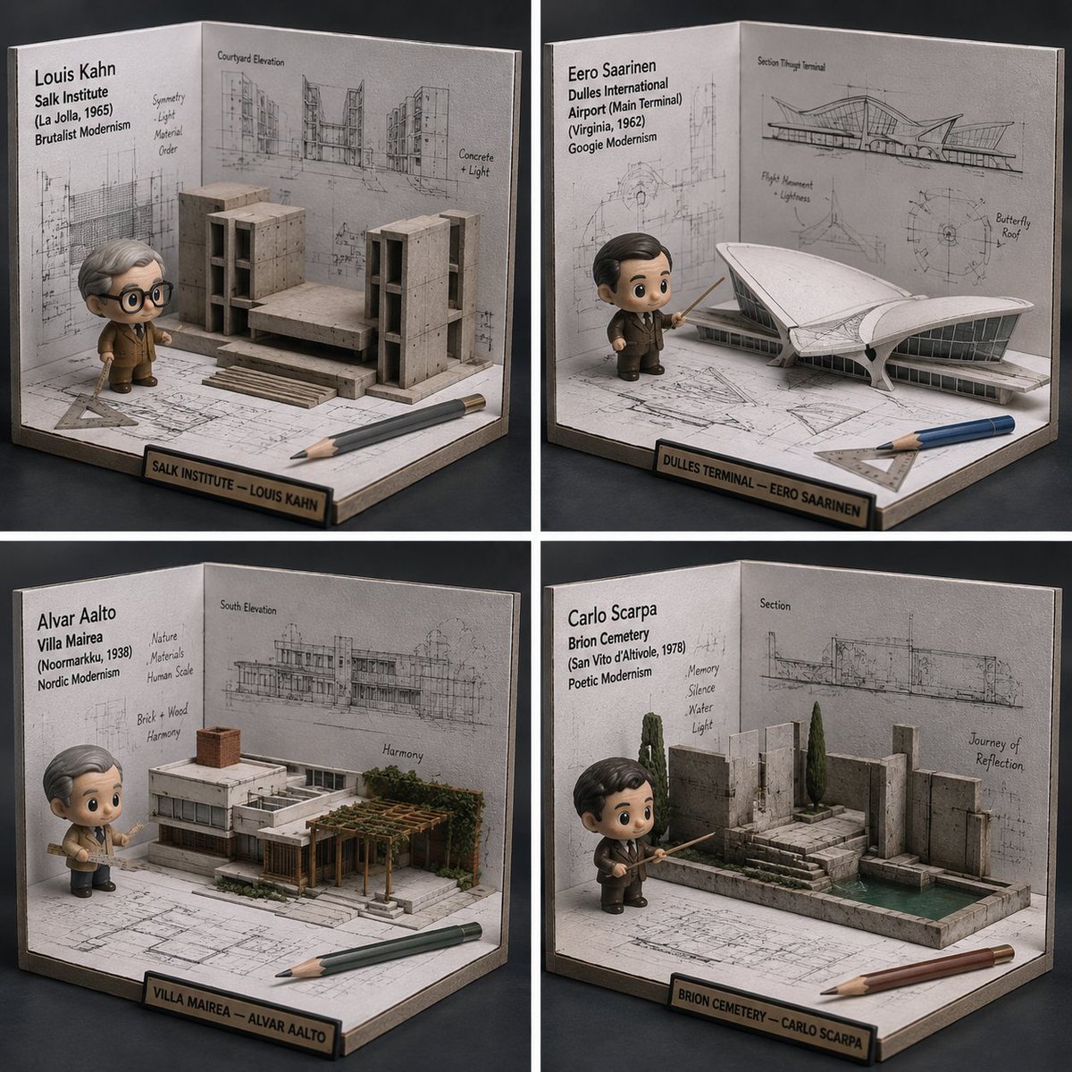 Infographic / Edu Visual - Blueprint to Model Desk Diorama — output 1