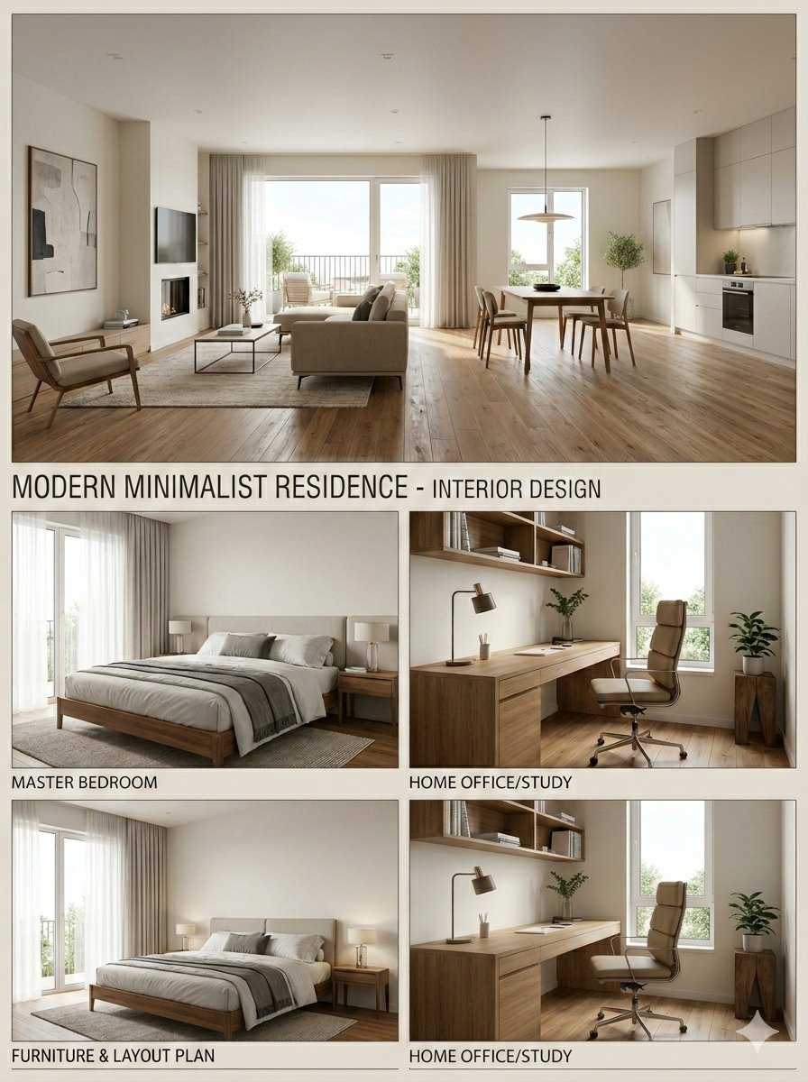 Modern Minimalist Interior Design Presentation Board — output 1