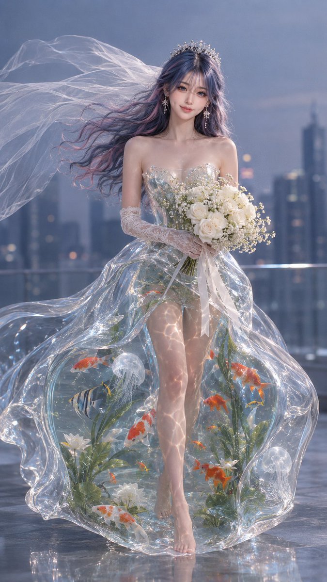 Profile / Avatar - Aquarium Wedding Gown Bride — output 1