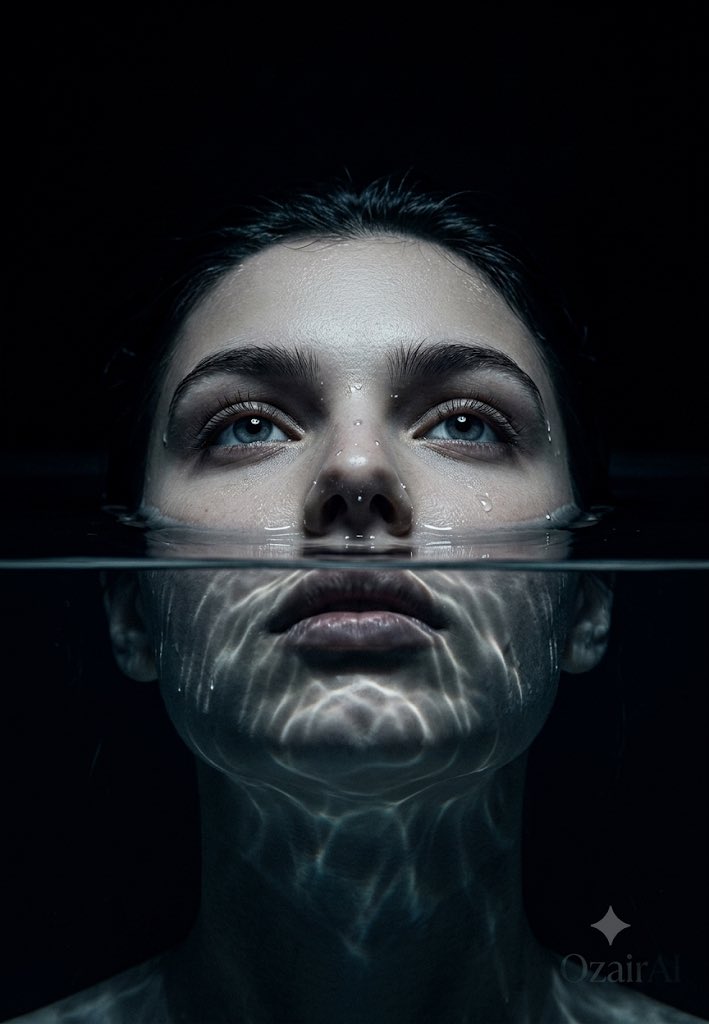 Profile / Avatar - Submerged Underwater Skin Portrait — output 1