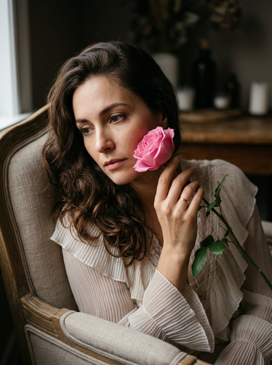 Product Marketing - Intimate Rose Melancholic Portrait — output 1