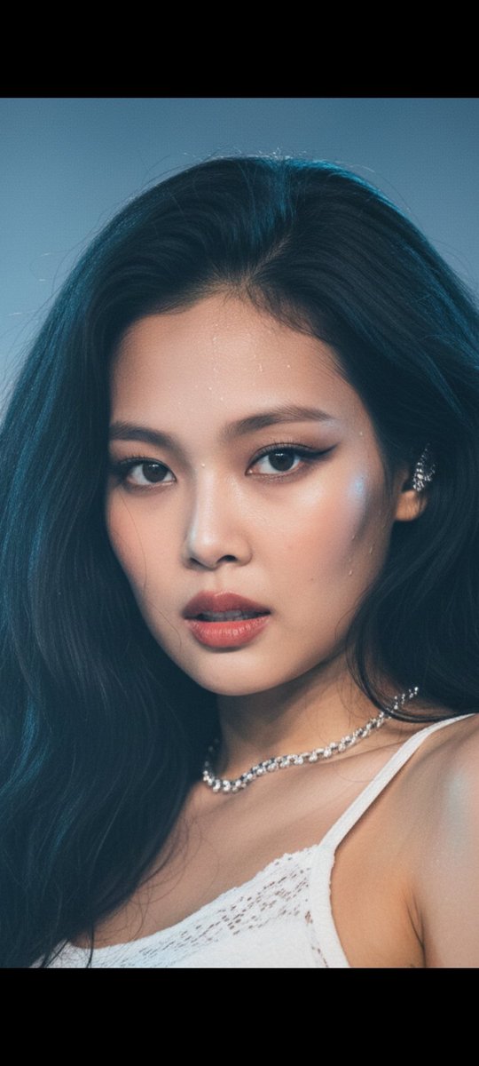 YouTube Thumbnail - K-pop Star Jennie Kim Stage Performance Portrait — output 1