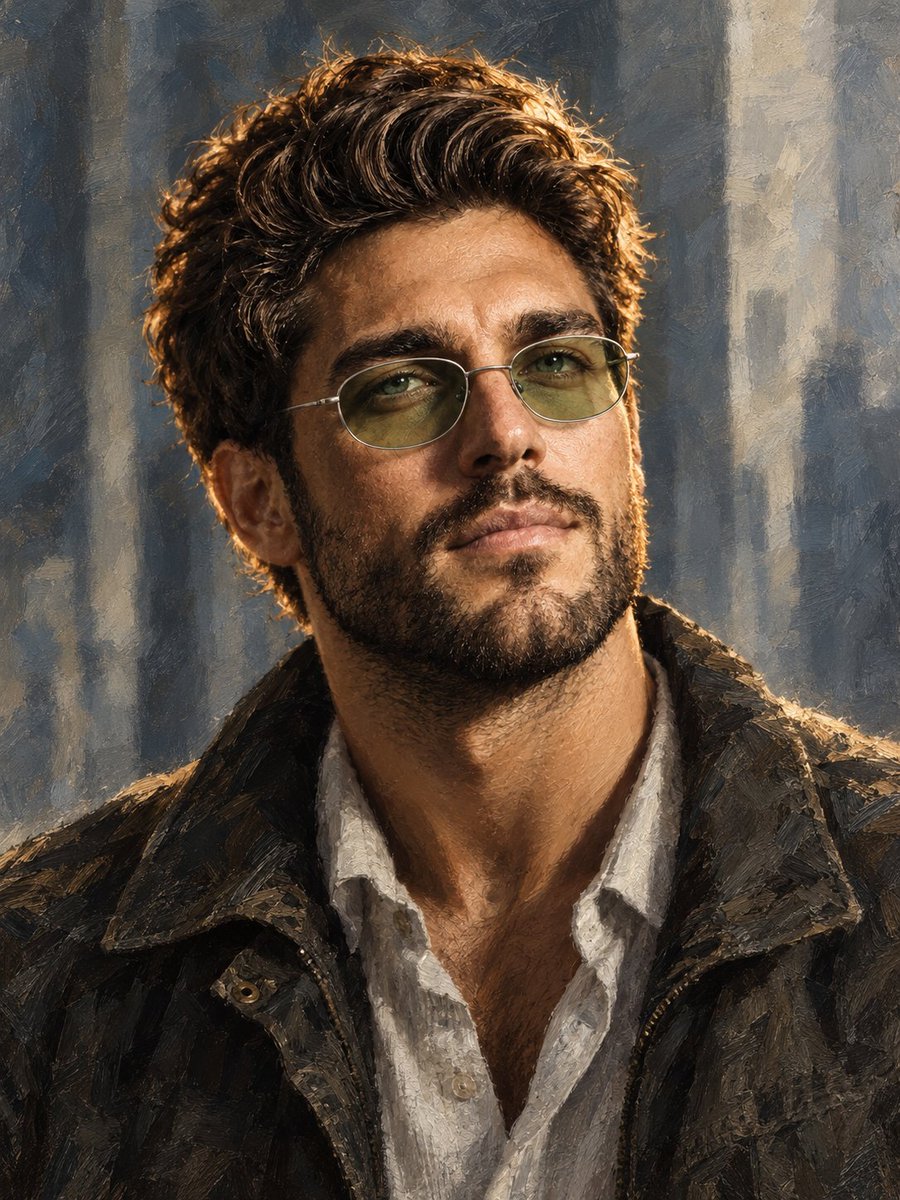 Profile / Avatar - Digital Oil Painting Portrait — output 1