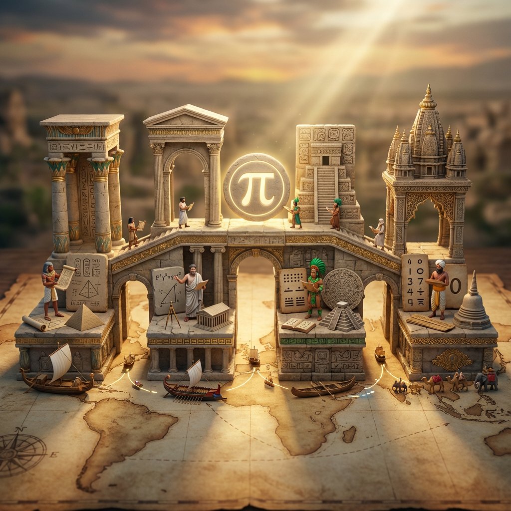 Infographic / Edu Visual - Miniature Bridge of Ancient Mathematical Knowledge — output 1