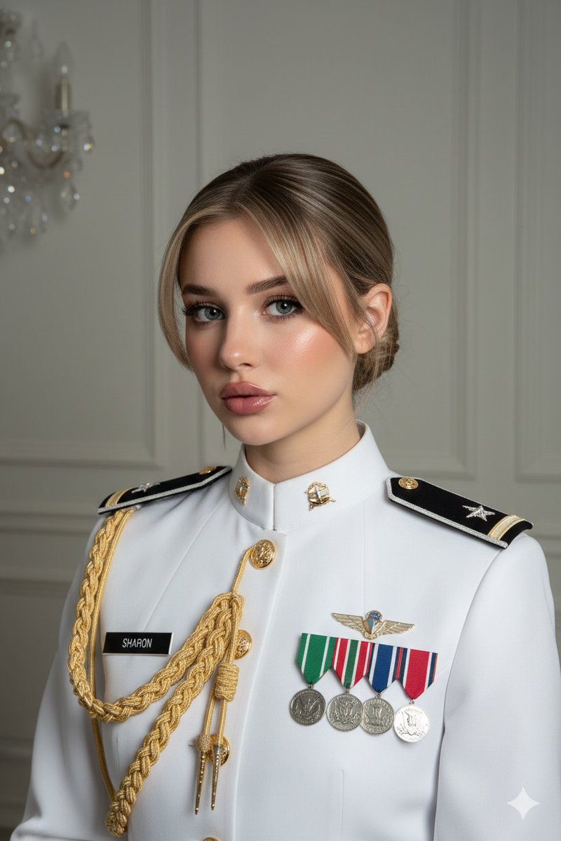 Formal Military Portrait with Identity Lock and Insignia — output 1
