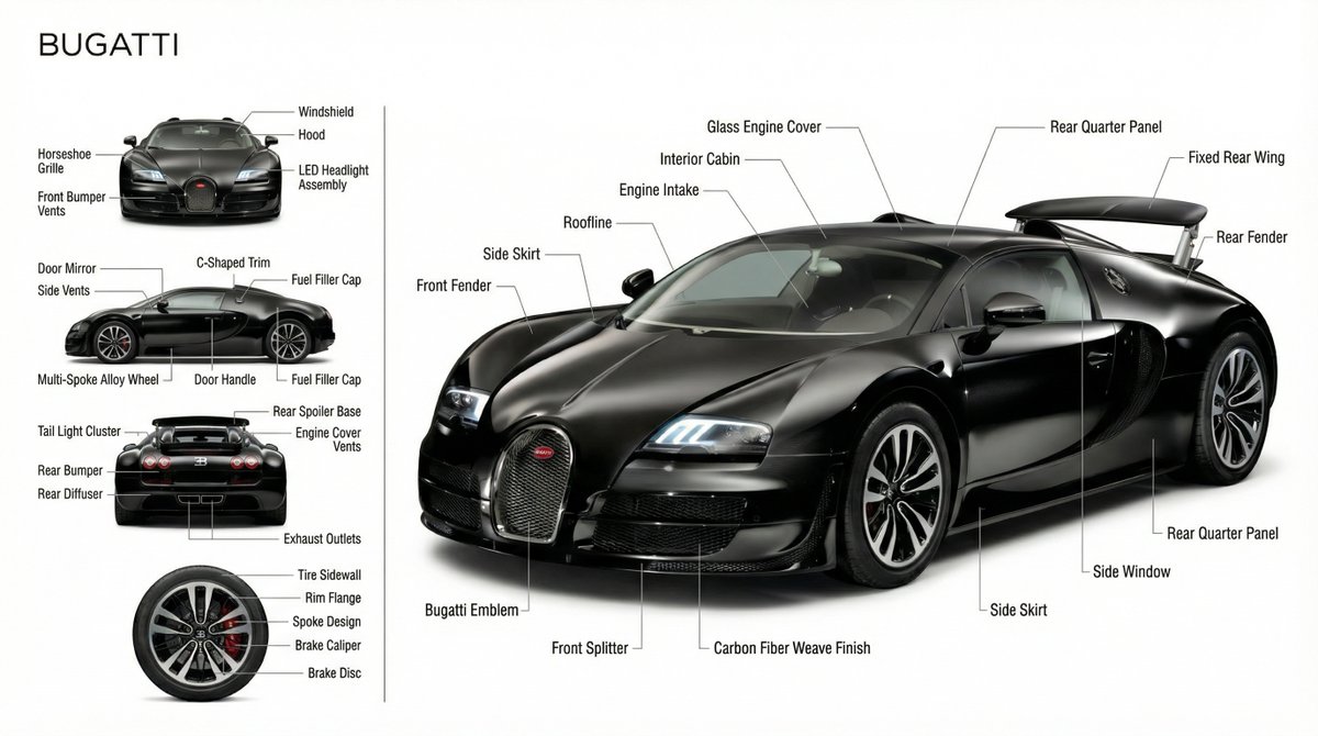 Infographic / Edu Visual - Technical Product Documentation Prompt (Porsche) — output 1