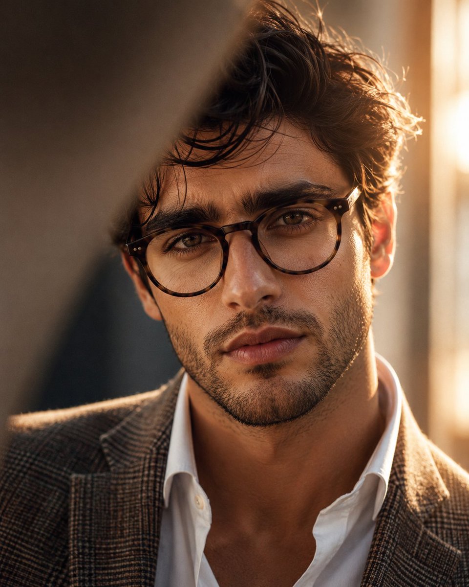 Profile / Avatar - Masculine Close-up Editorial Portrait — output 1