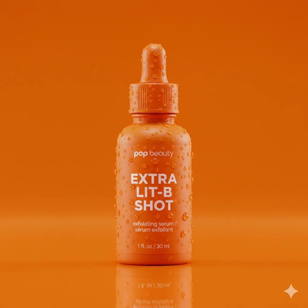 E-commerce Main Image - Product Photography Prompt: Orange Serum Bottle — output 1