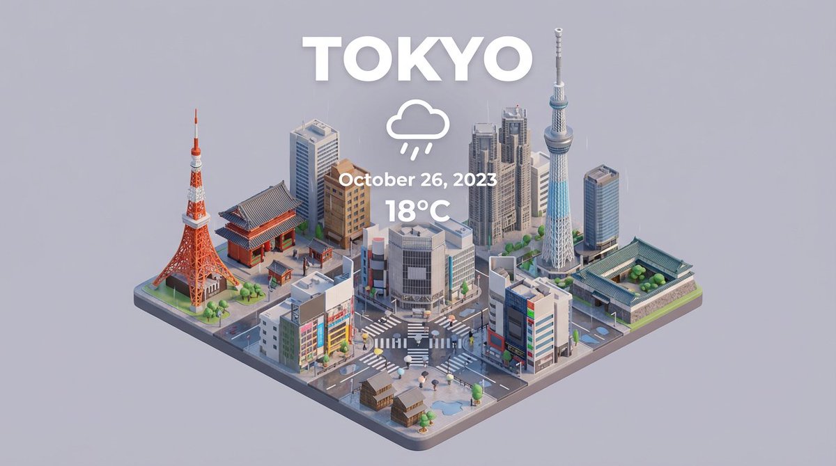 Isometric Miniature 3D City Cartoon Scene — output 1