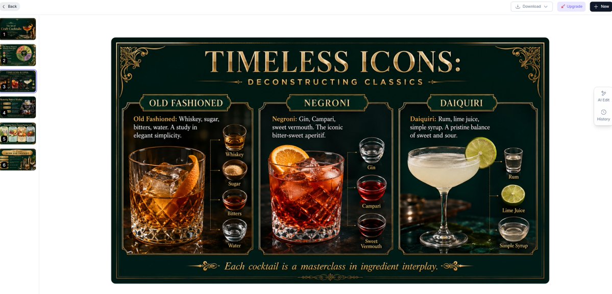 Infographic / Edu Visual - Vintage Classic Cocktail Infographic — output 1