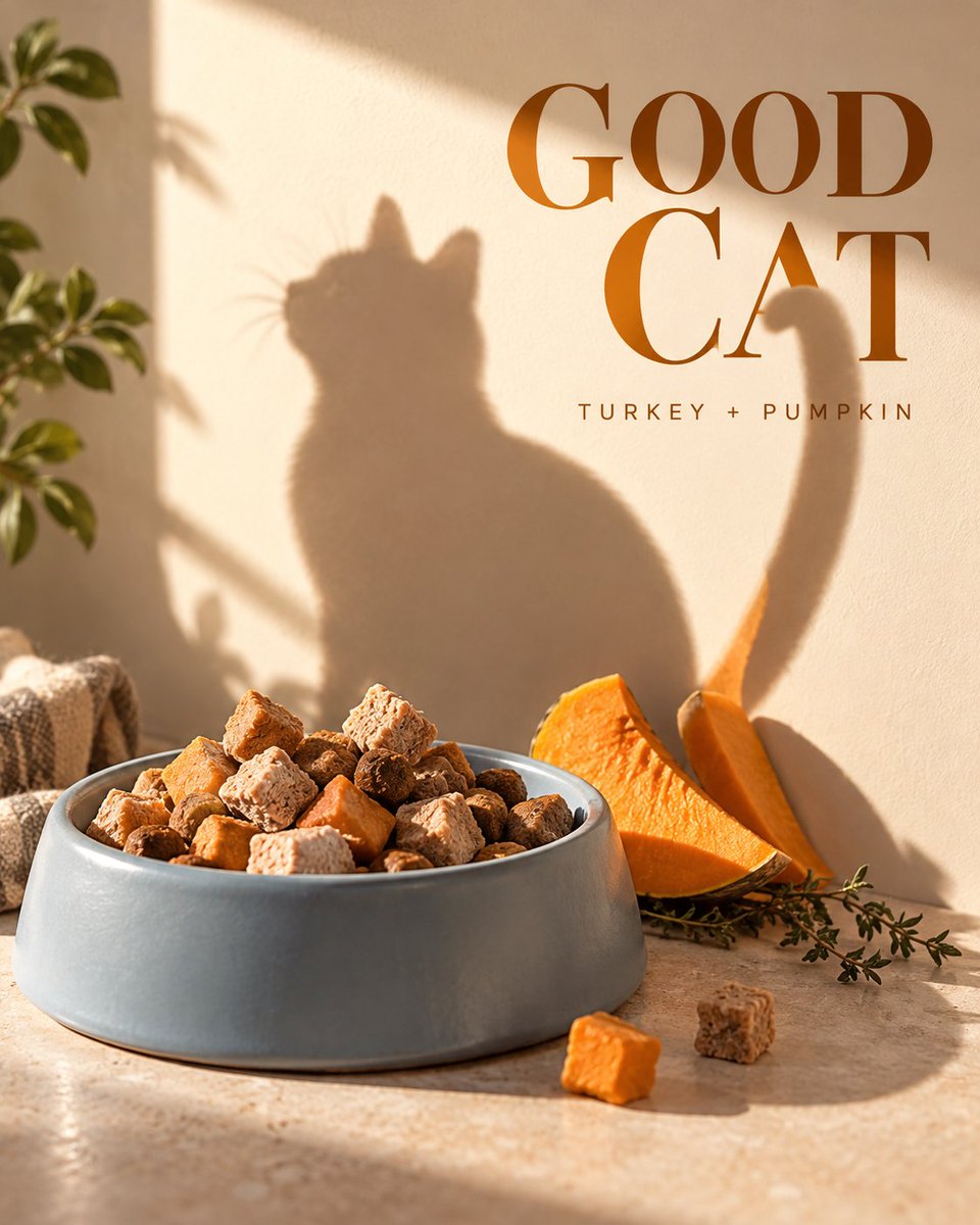 Product Marketing - GPT Image 2 Pet Food Poster Prompt: Bowl Shadow Character