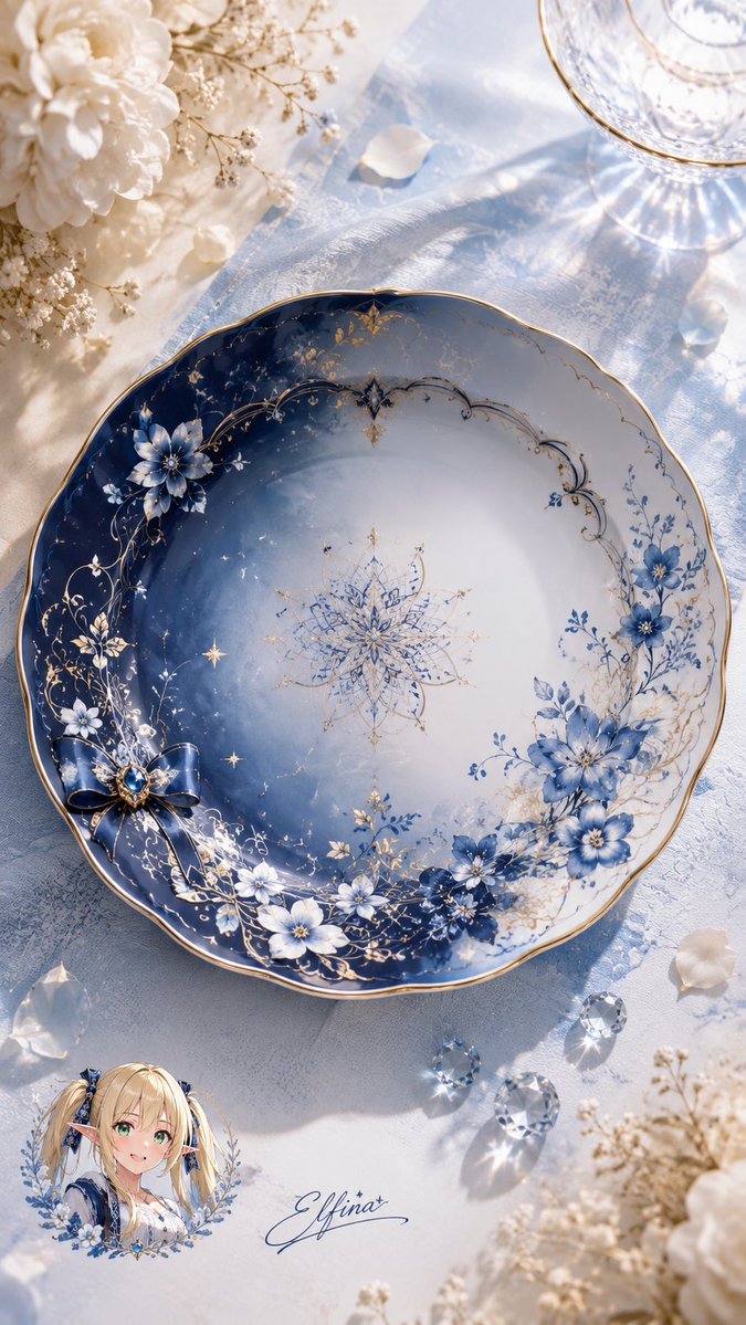 E-commerce Main Image - Elfina Fantasy Porcelain Plate — output 1