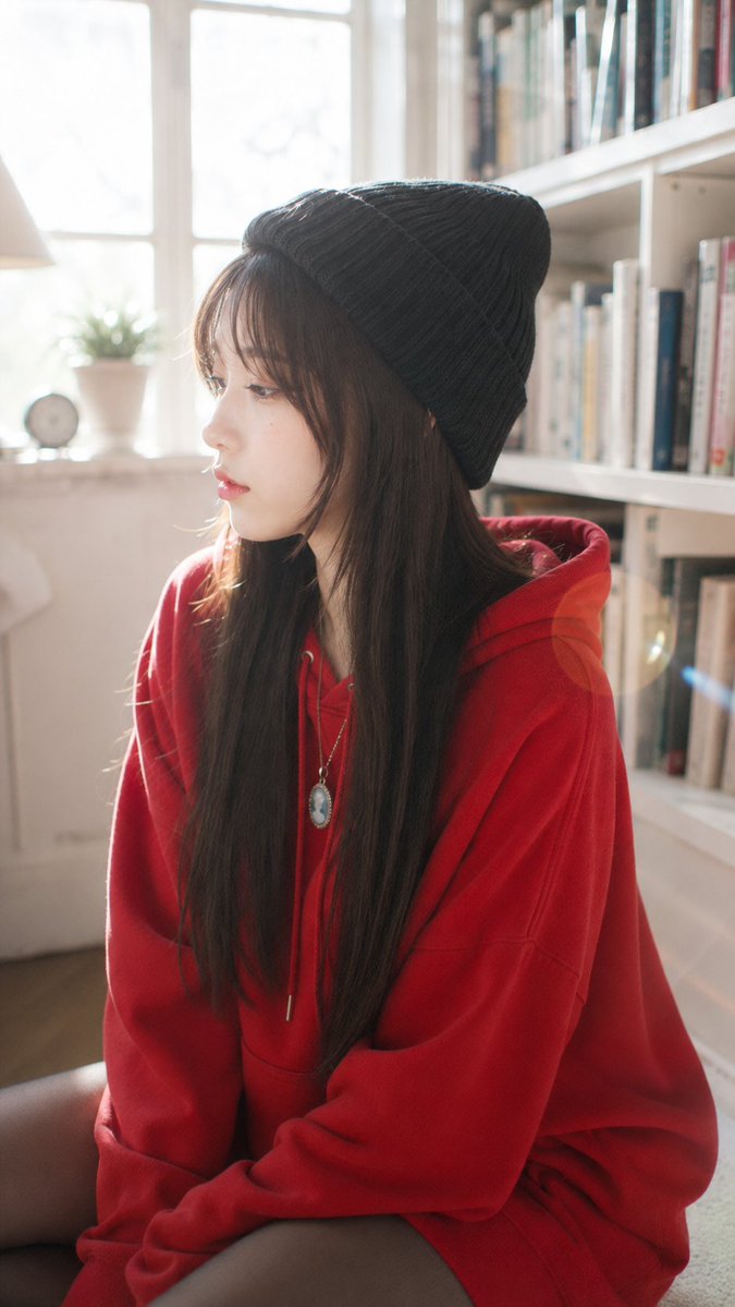 Profile / Avatar - Cozy Library Portrait — output 1