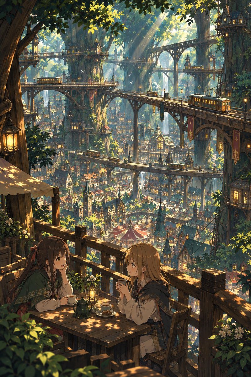 Comic / Storyboard - Anime Forest Tram City Café — output 1