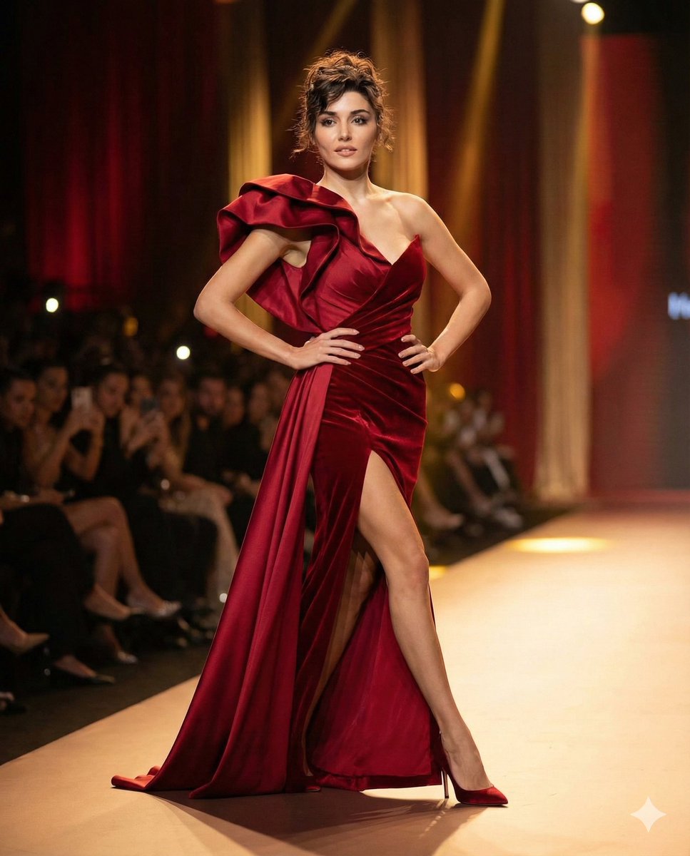 Couture Runway Fashion Editorial of Hande Ercel — output 1