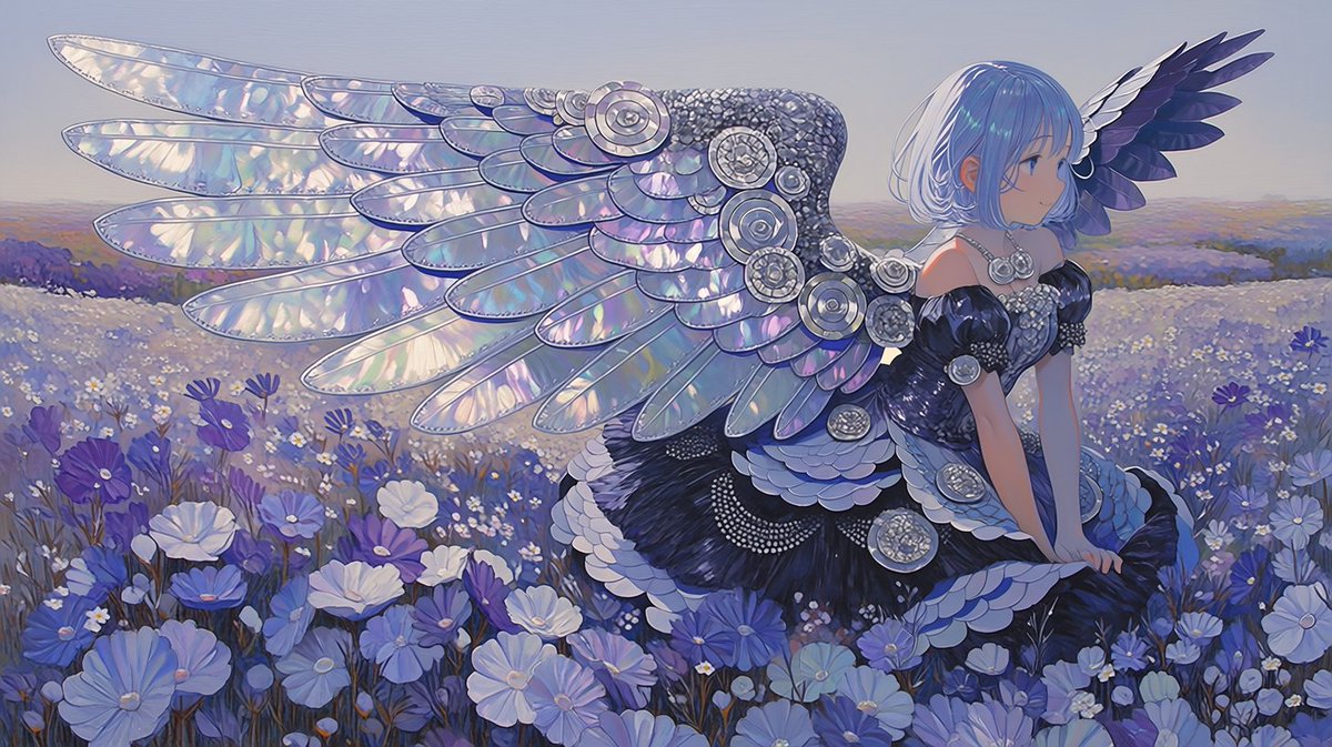 Game Asset - Mother-of-Pearl Iridescent Wings — output 1