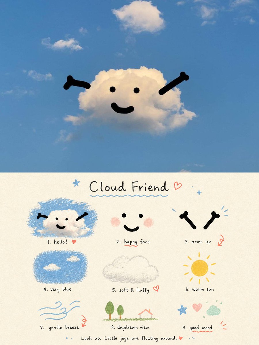Comic / Storyboard - Cloud Friend Scrapbook Poster — output 1