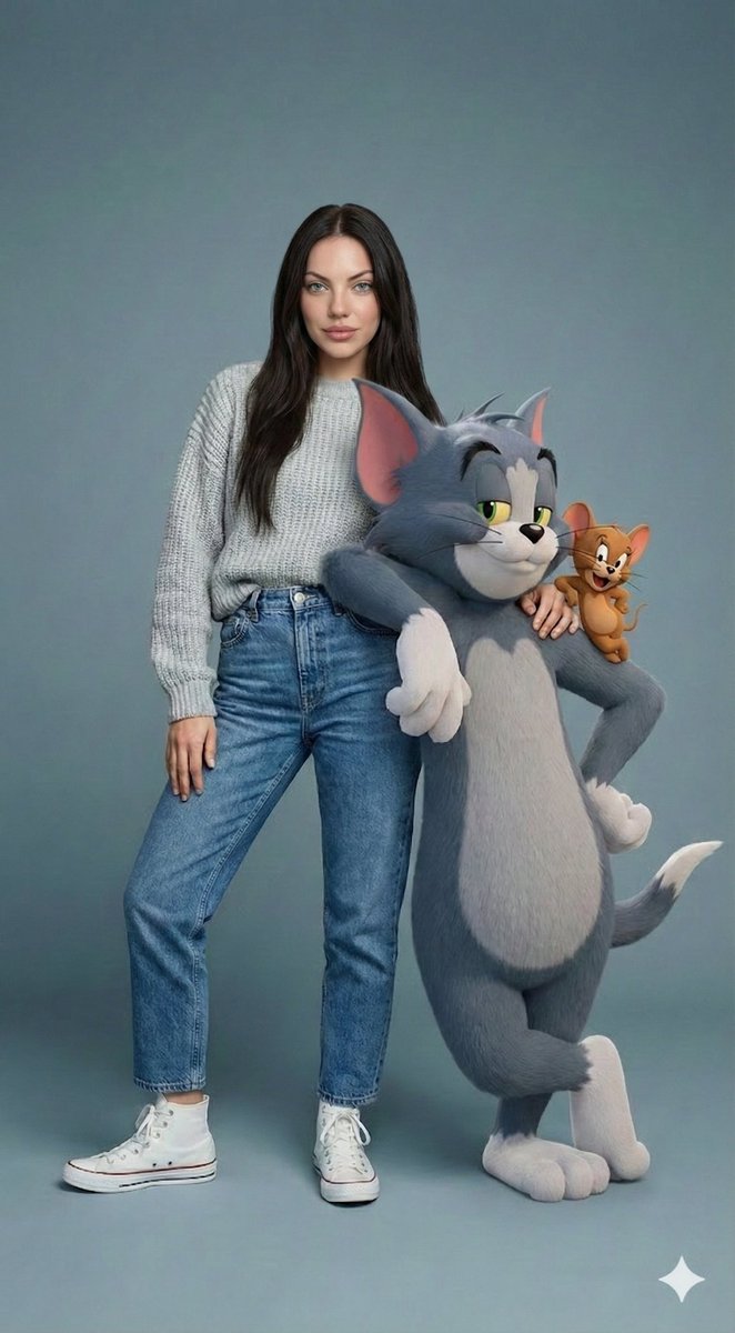 Cartoon Character Crossover Prompts (Pink Panther & Tom and Jerry) — output 1