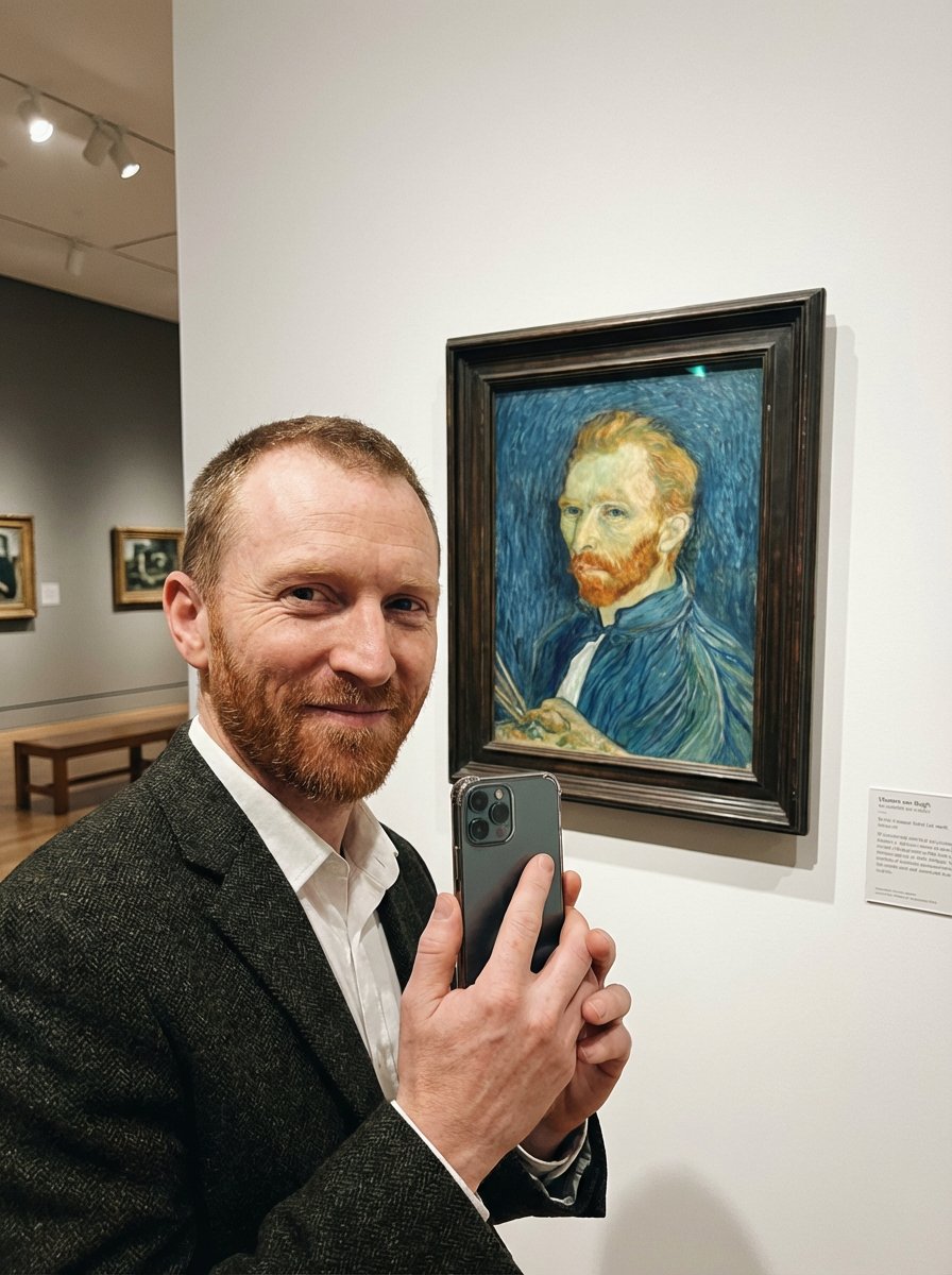 Van Gogh Museum Selfie Prompt — output 1