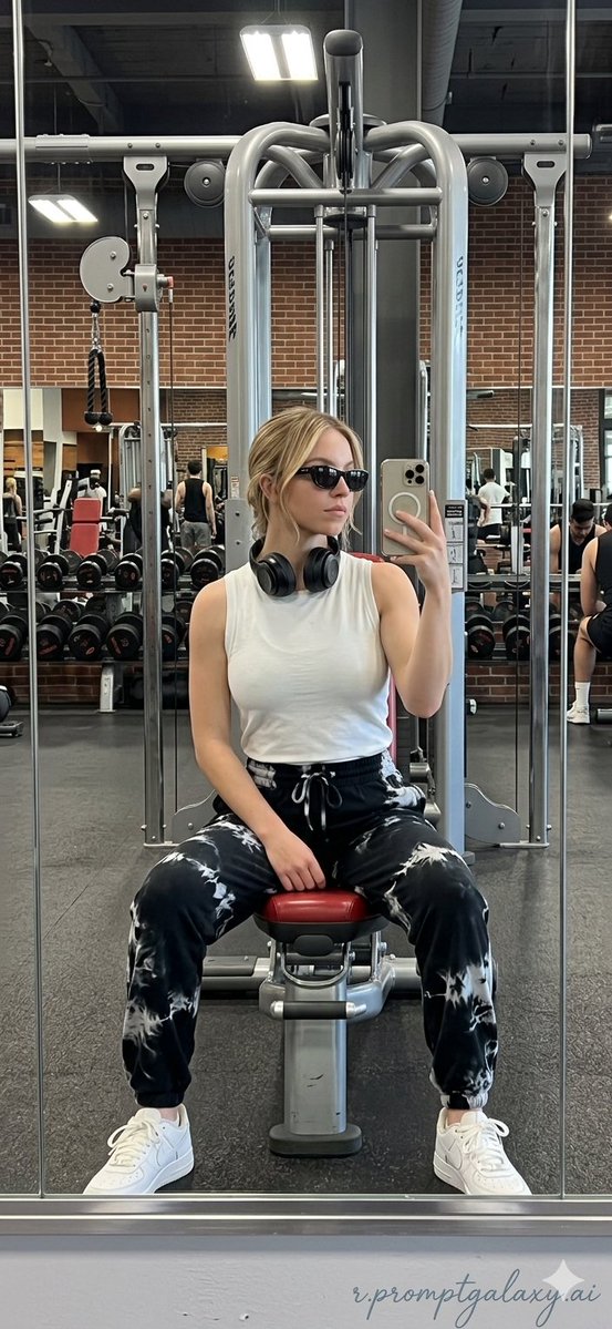 Profile / Avatar - Realistic Gym Mirror Selfie — output 1