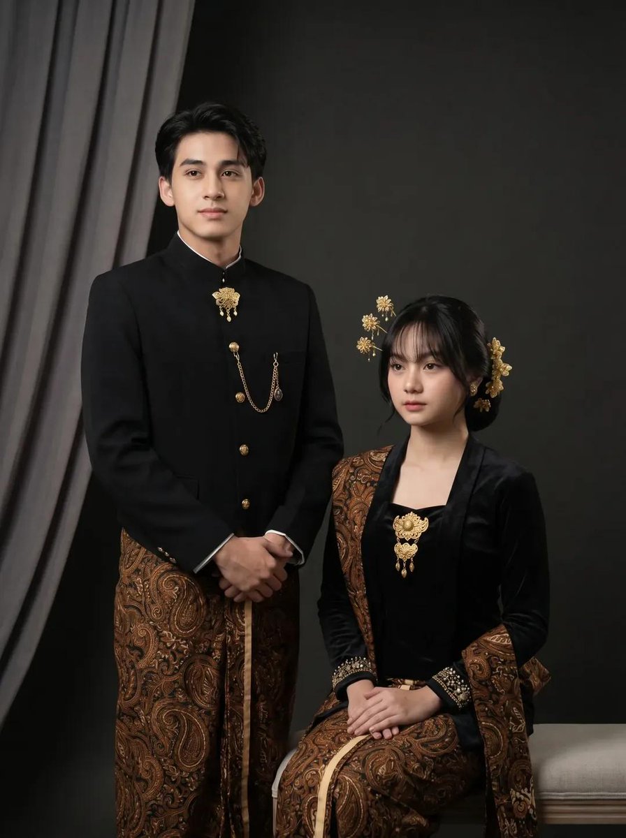 Profile / Avatar - Traditional Javanese Couple Studio Portrait — output 1