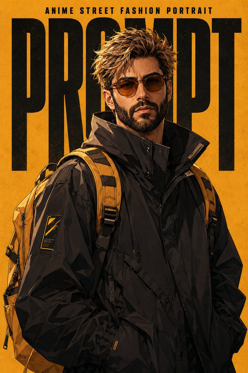 Product Marketing - Anime Street Fashion Poster — output 1