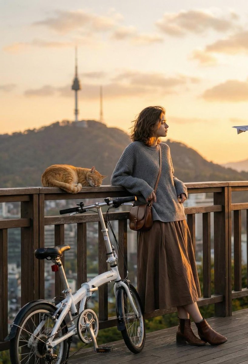 Cinematic Golden-Hour City View Portrait — output 1