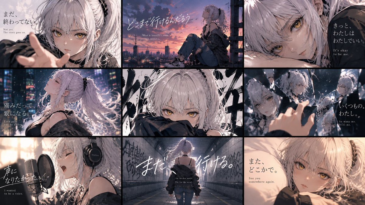 Comic / Storyboard - Nine-Panel Anime Storyboard Collage — output 1