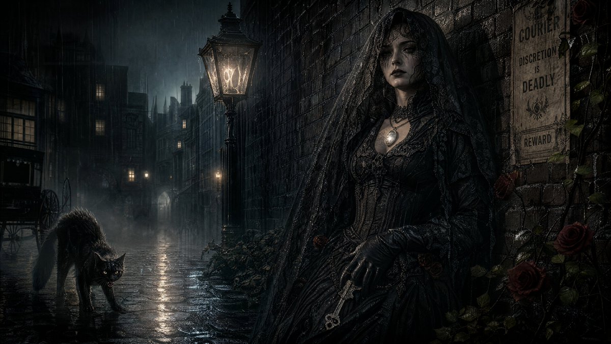 Comic / Storyboard - Spectral Courier Gothic Alley — output 1