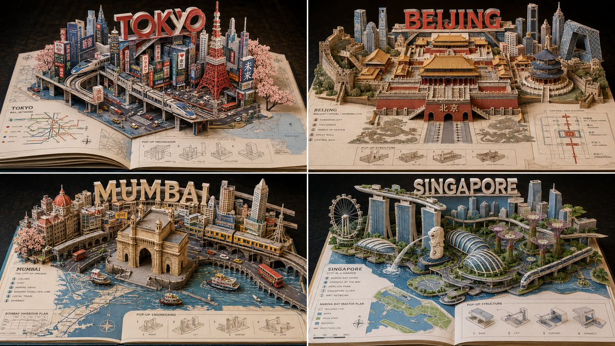 YouTube Thumbnail - Miniature Pop-up Book Diorama — output 1