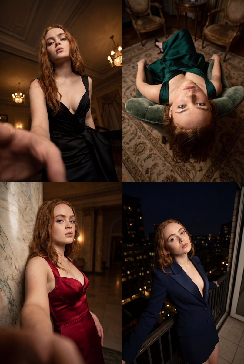 Dynamic Wide-Angle High Fashion Editorial Set — output 1