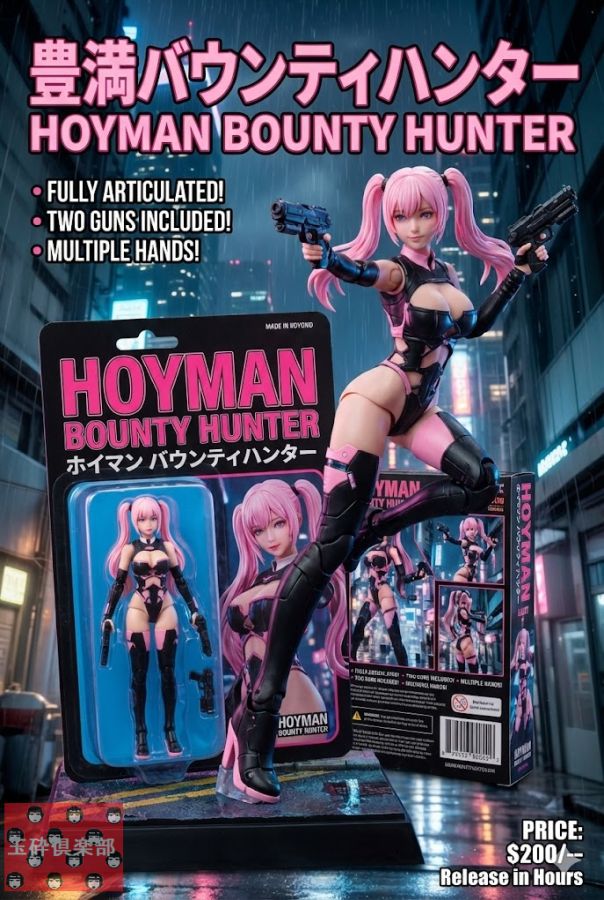 Action Figure Product Advertisement Image — output 1