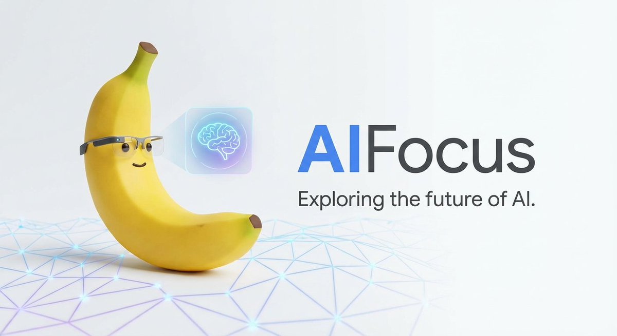 AIFocus Twitter banner with Google branding — output 1