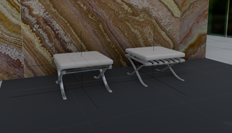 E-commerce Main Image - 3D Footstool Mesh Comparison — output 1