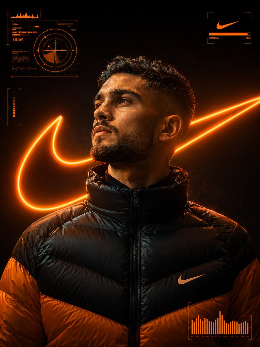 Product Marketing - Futuristic Cyberpunk Sports Portrait with HUD — output 1