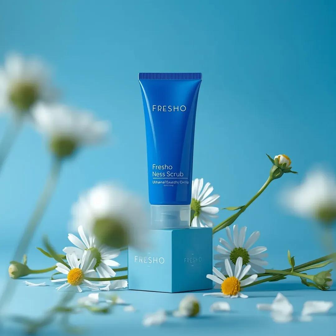 E-commerce Main Image - Ultra-Realistic Skincare Product Photography Prompt (Cobalt Blue) — output 1