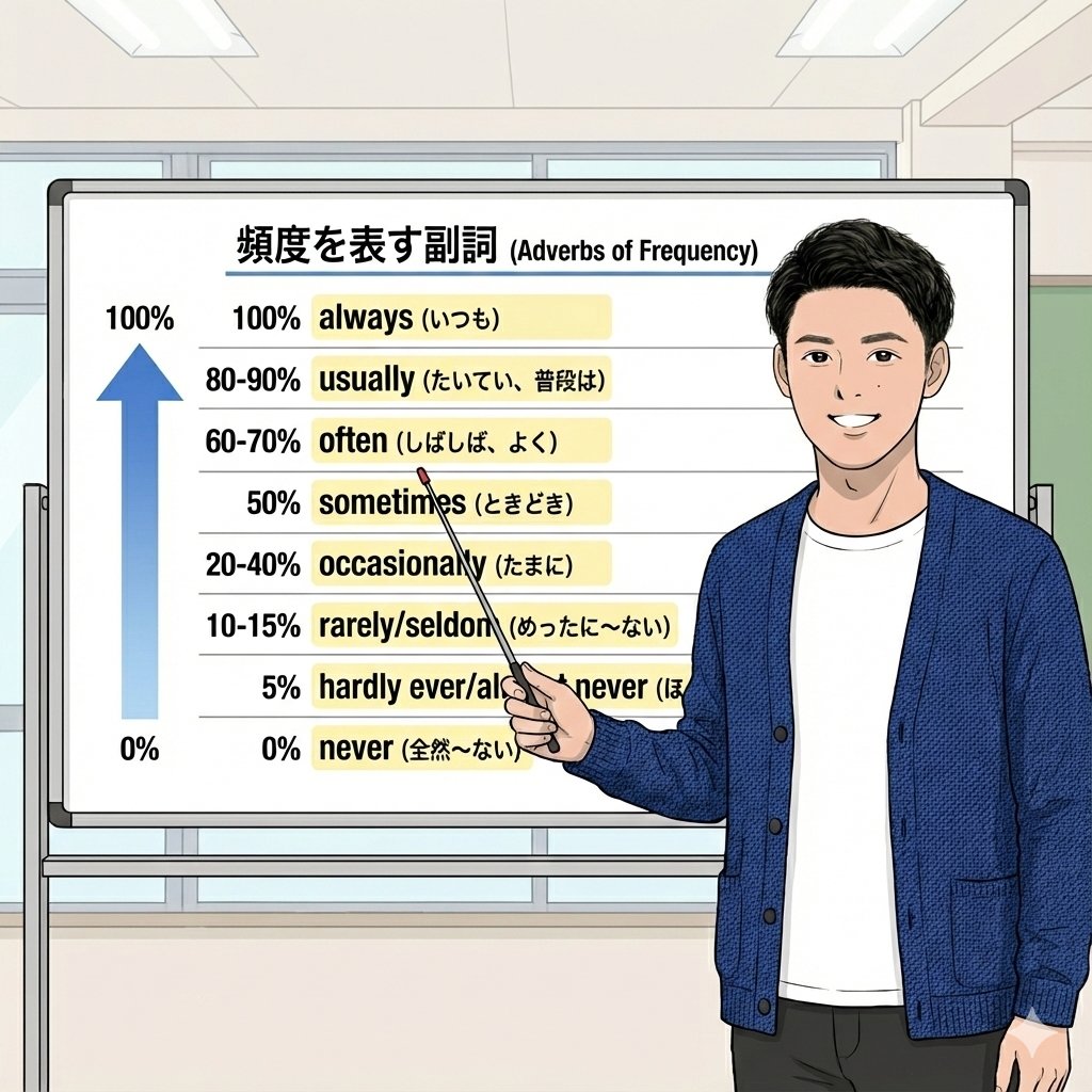 Educational Image Prompt: Adverbs of Frequency — output 1