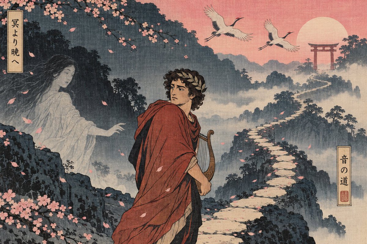 Comic / Storyboard - Ukiyo-e Orpheus Mountain Path — output 1