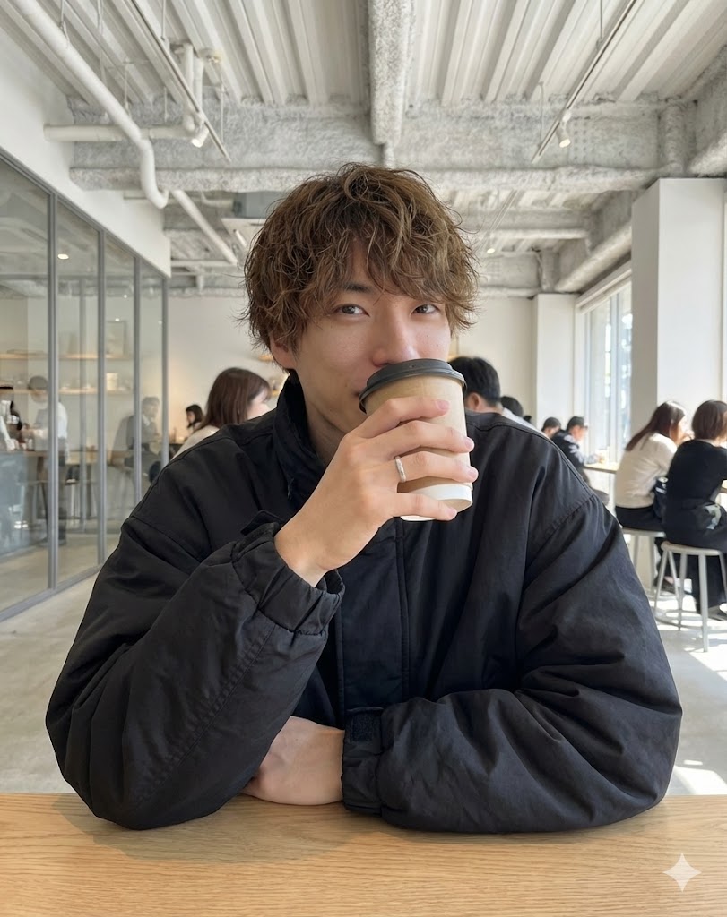 Cafe date POV profile photo prompt for Nano Banana Pro — output 1