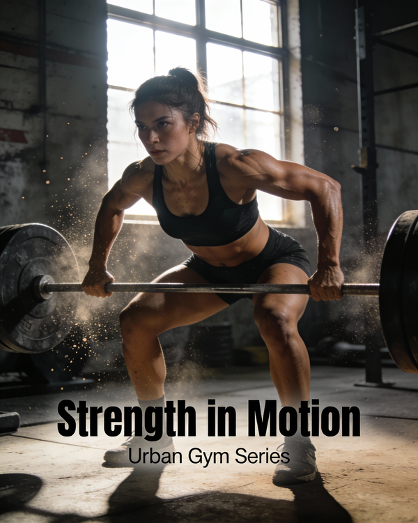 Dynamic Female Athlete Workout Shot — output 1